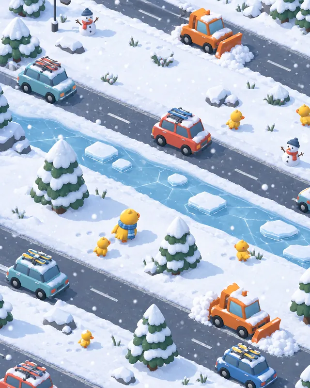 Frosty Peaks concept art